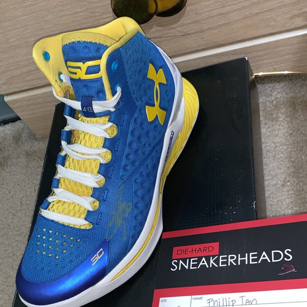 Signed Stephen Curry Under Armour Shoes